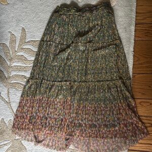 ba&sh Colorful Pleated A-Line Skirt